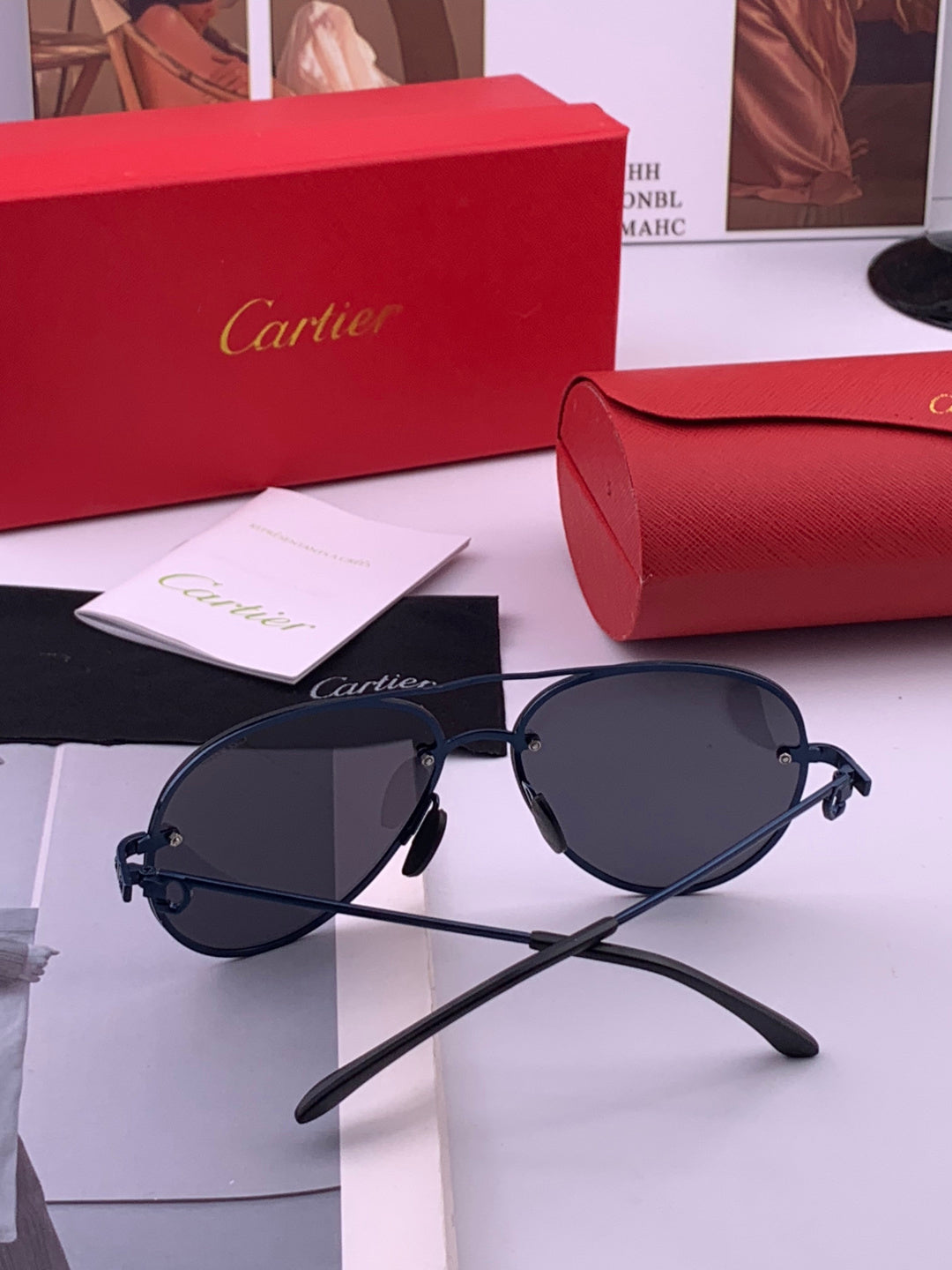 Cartier CK880663 Polarized Fashion Orange Lens Sunglasses for Men & Women - detail image 3