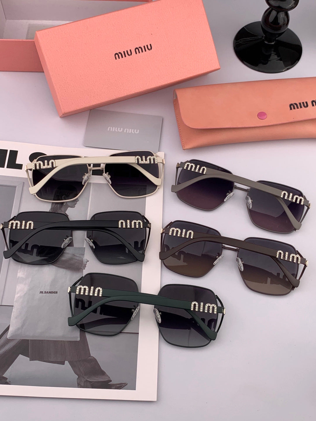 Miu Miu M1321 Fashion Red Lens Sunglasses for Men & Women - detail image 7