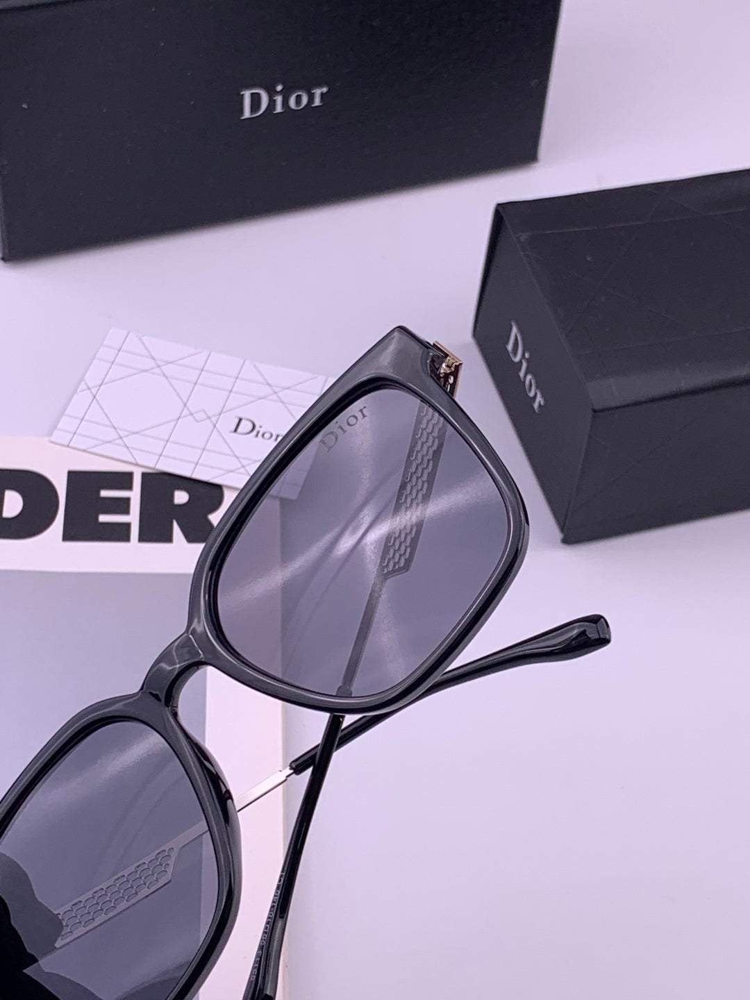 Dior CD35511 Polarized Square Brown Lens Sunglasses for Women - 486901 - detail image 6