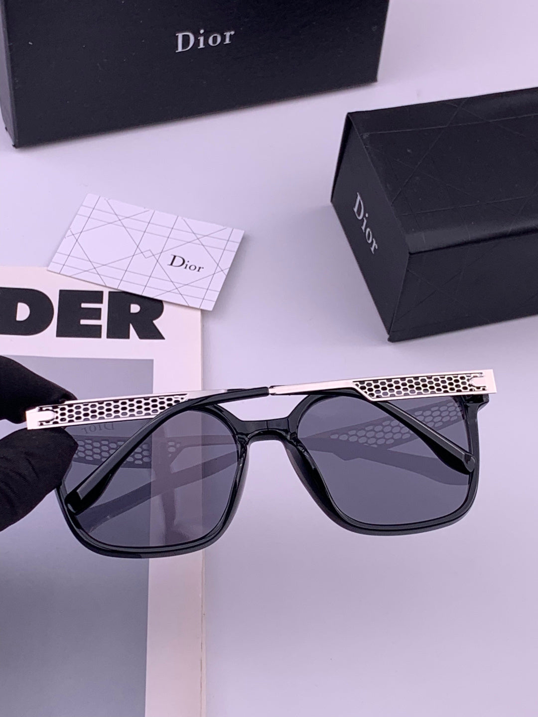 Dior CD35511 Polarized Square Brown Lens Sunglasses for Women - 486901 - detail image 5