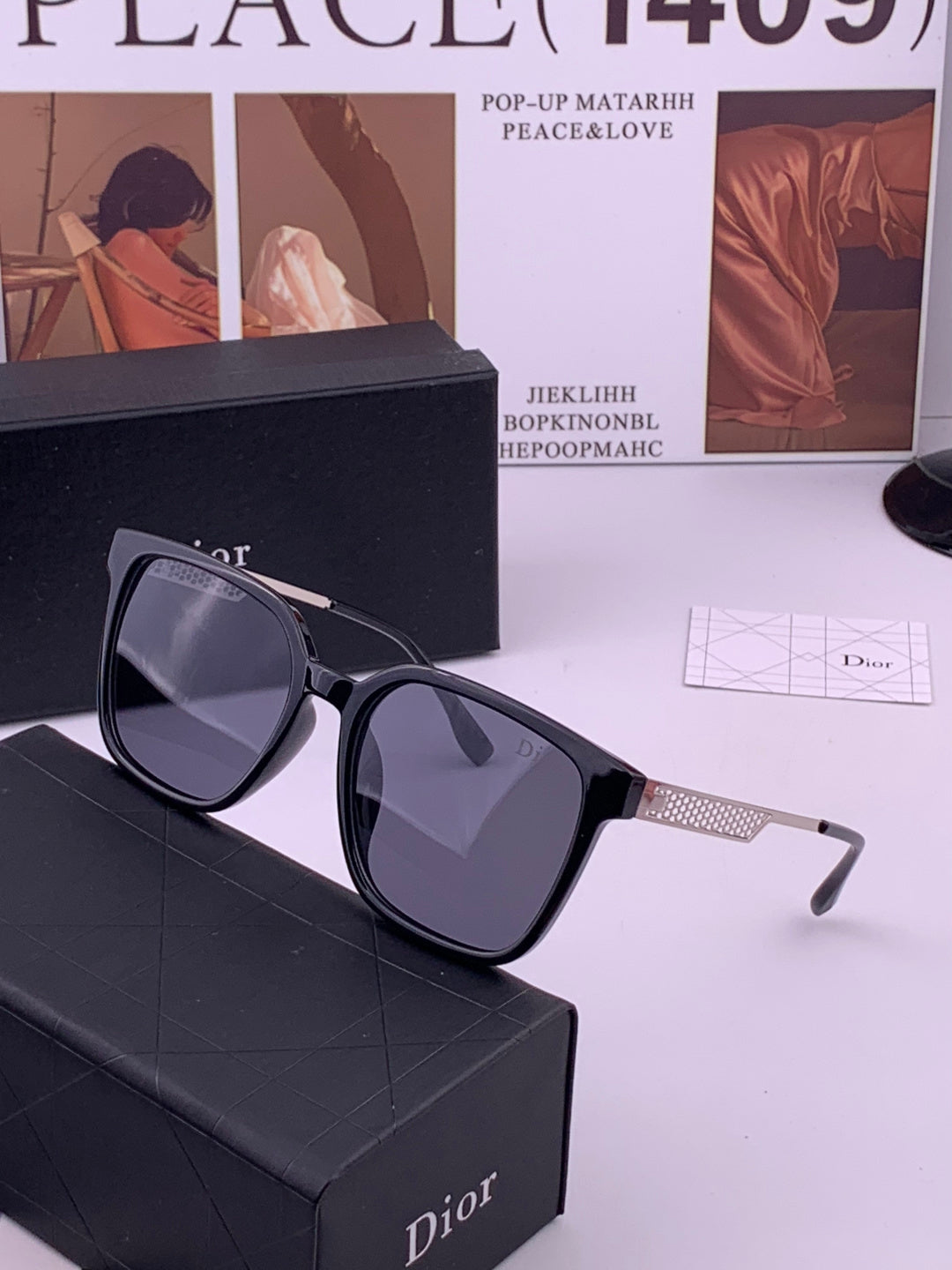 Dior CD35511 Polarized Square Brown Lens Sunglasses for Women - 486901 - detail image 2