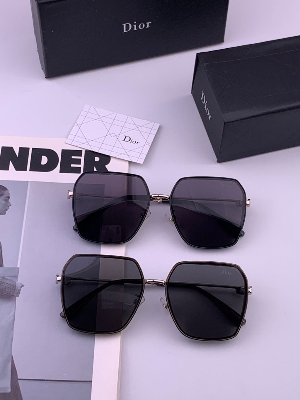 Dior D7635 Polarized Fashion Brown Lens Sunglasses for Men & Women - detail image 7