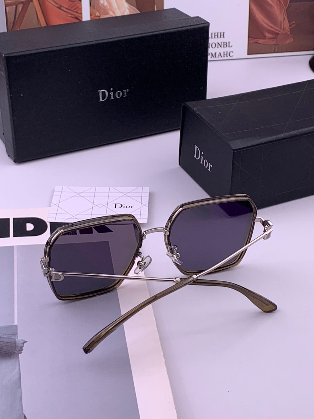 Dior D7635 Polarized Fashion Brown Lens Sunglasses for Men & Women - detail image 6