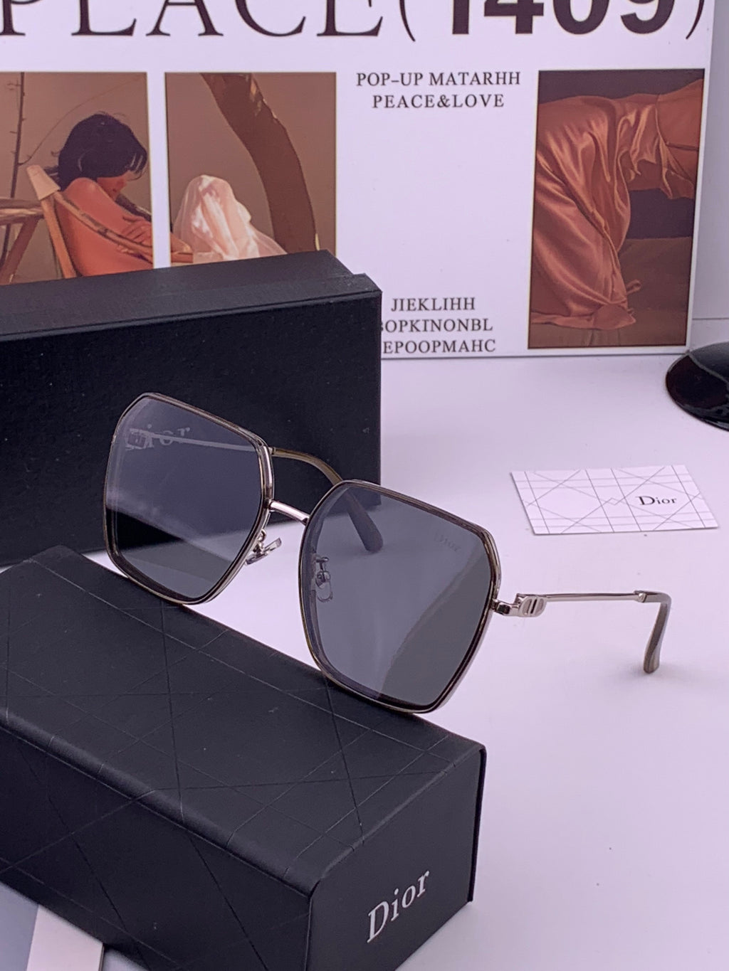 Dior D7635 Polarized Fashion Brown Lens Sunglasses for Men & Women - detail image 2