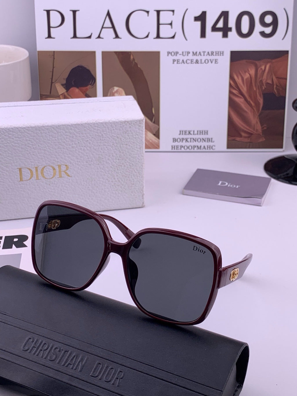 Dior D3510 Polarized Fashion Black Lens Sunglasses for Men & Women