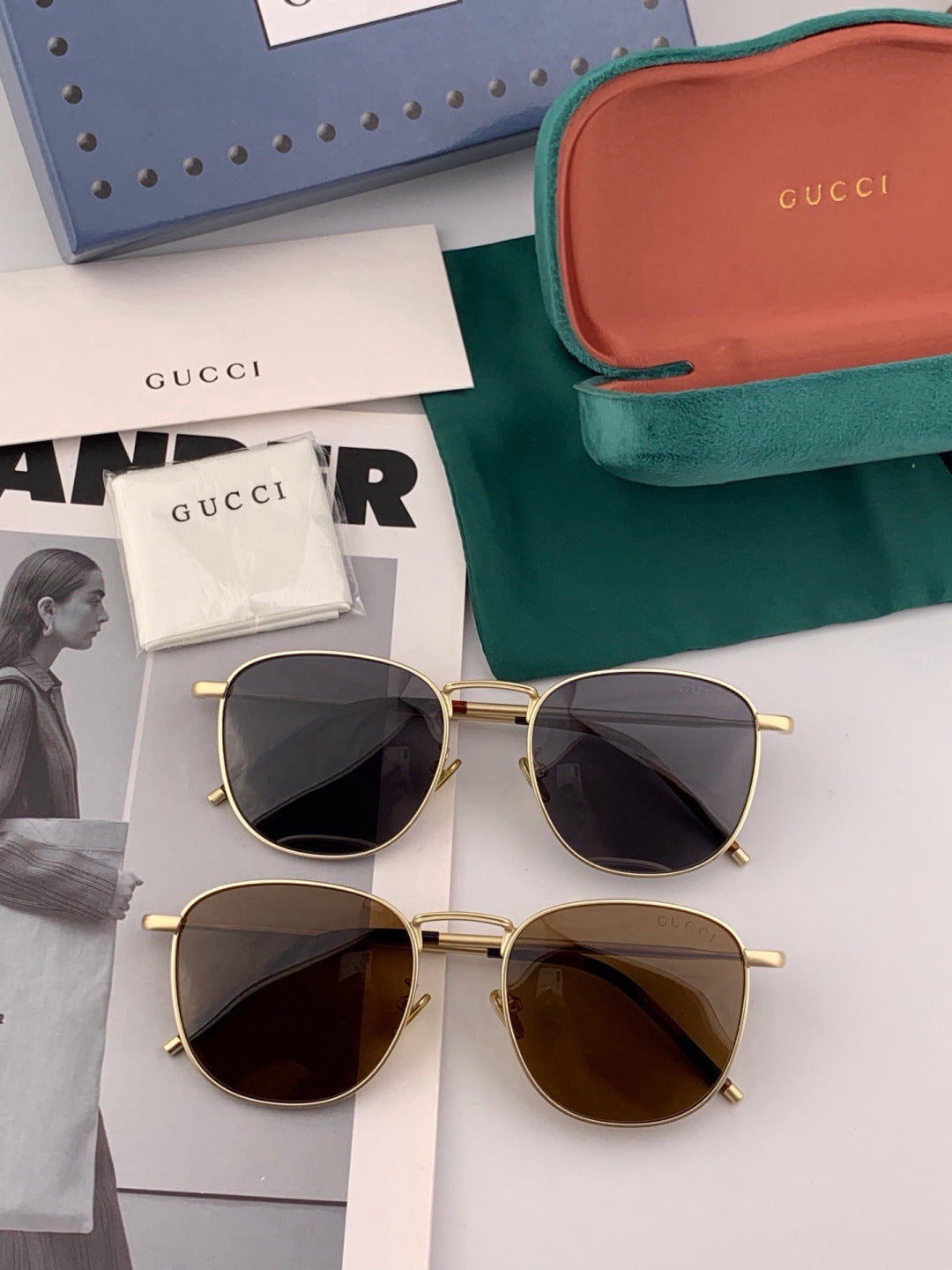 Gucci 7805 Polarized Aviator Black Lens Sunglasses for Men & Women - detail image 6