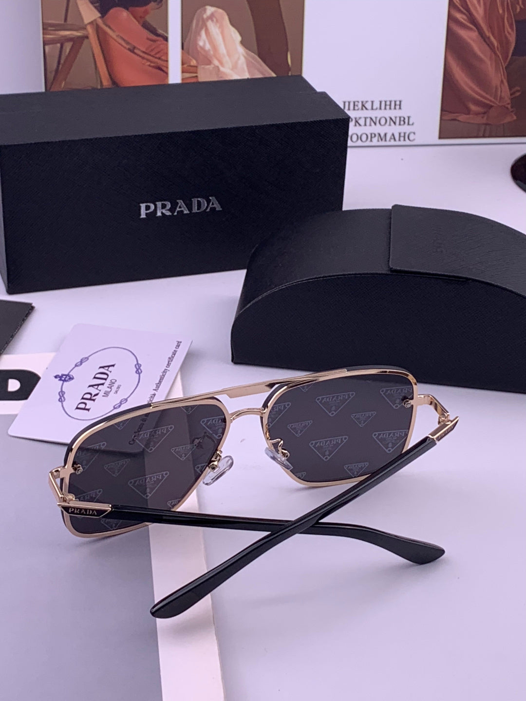 Prada Fashion Silver Lens Sunglasses for Men - detail image 6