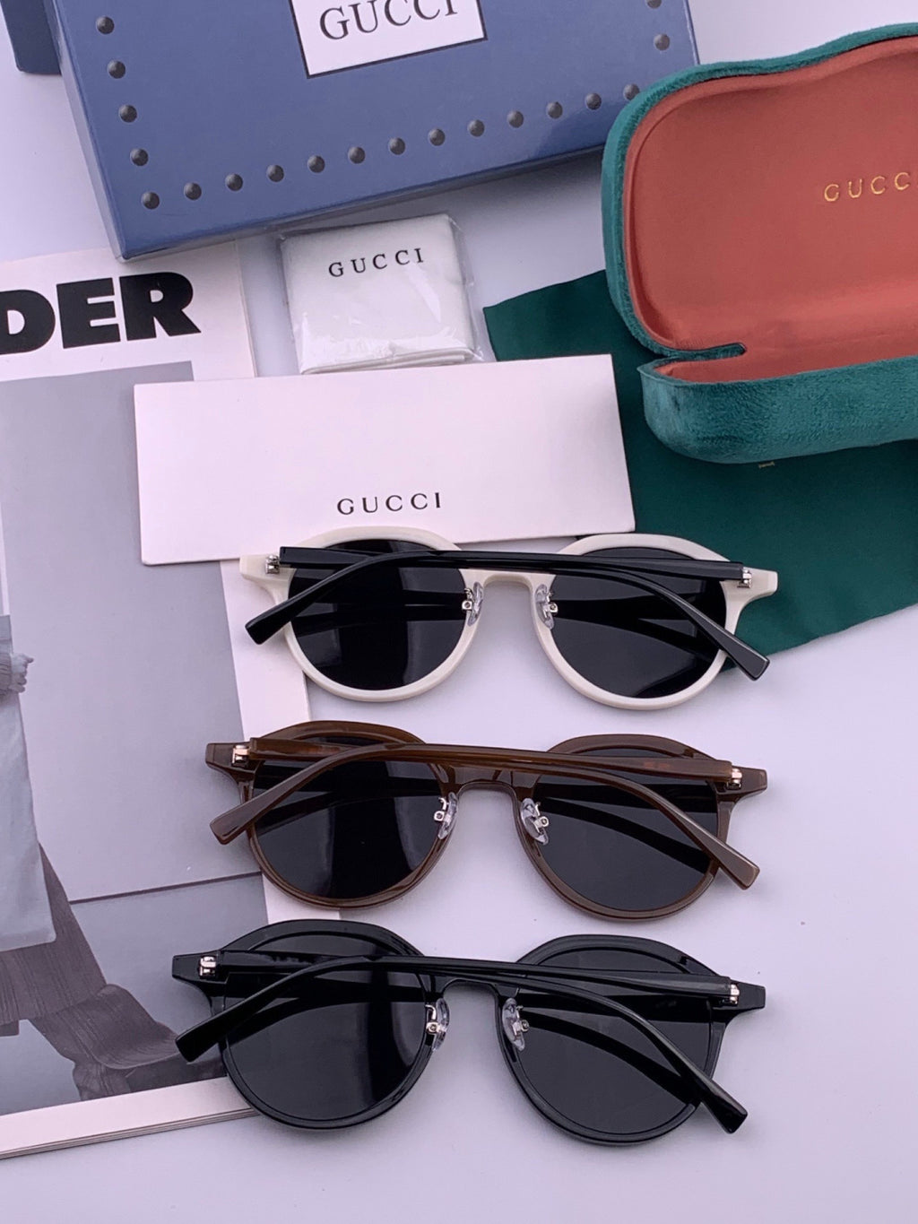 Gucci G7991 Polarized Fashion Gold Lens Sunglasses for Women - detail image 7