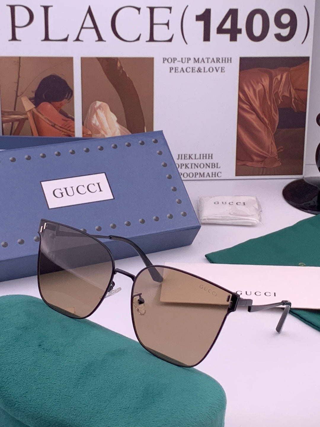 Gucci G2660 Fashion Brown Lens Sunglasses for Men & Women - detail image 2
