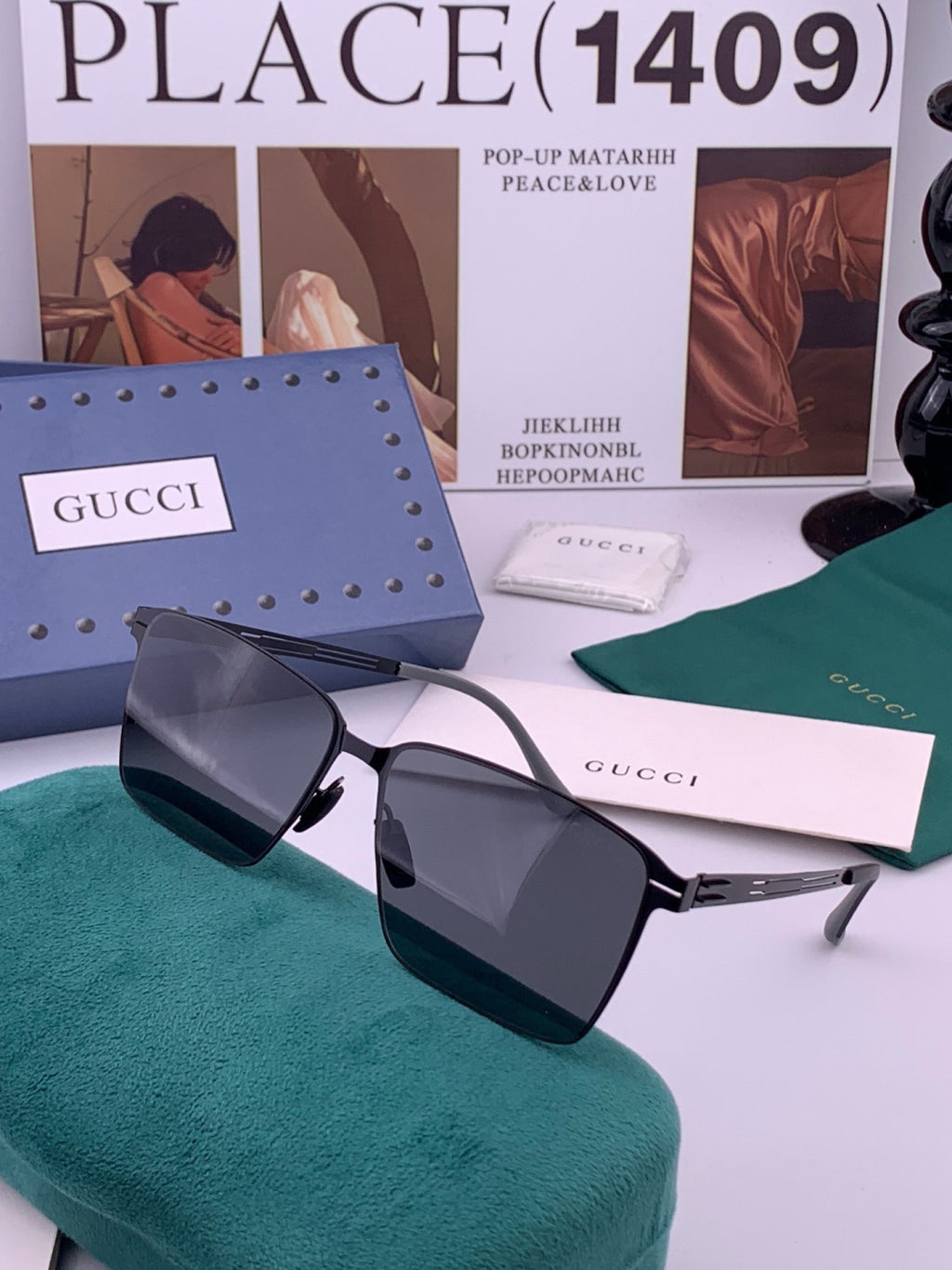 Gucci G2882 Fashion Pink Lens Sunglasses for Men & Women - detail image 2