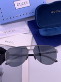 Gucci G2380 Polarized Aviator Orange Lens Sunglasses for Men