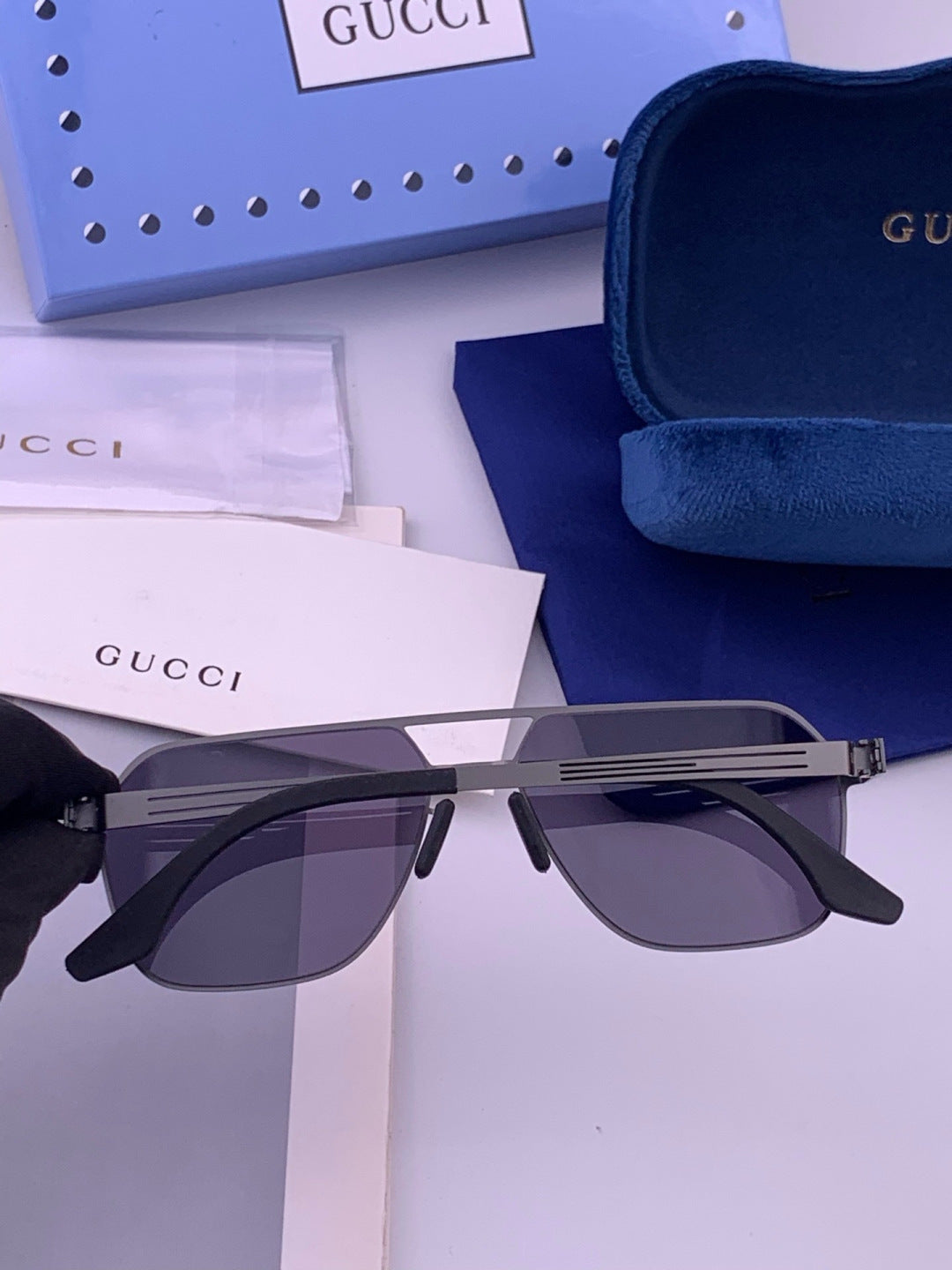 Gucci G0862 Fashion Gold Lens Sunglasses for Men & Women - 493386 - detail image 6