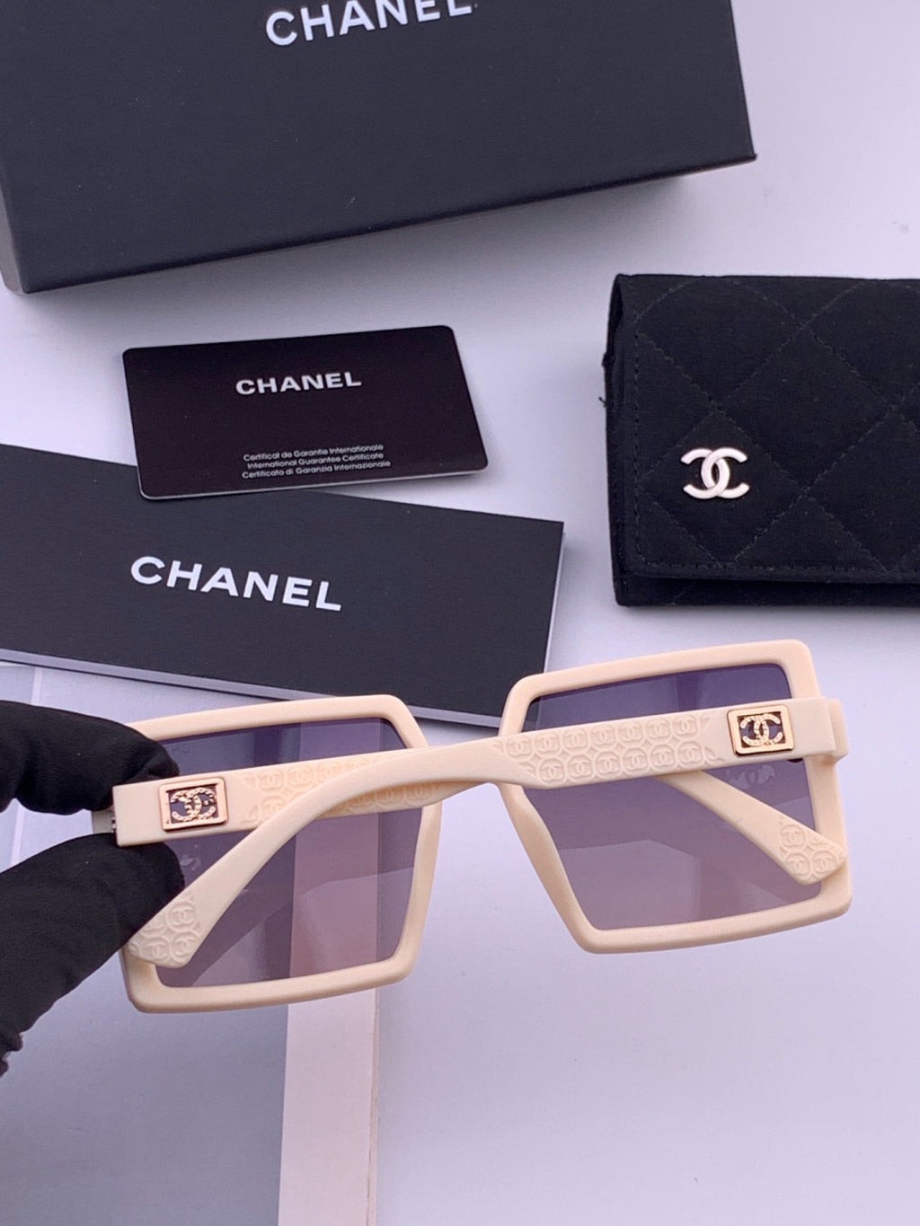 Chanel CH5250 Polarized Square Brown Lens Sunglasses for Women - 486624 - detail image 7
