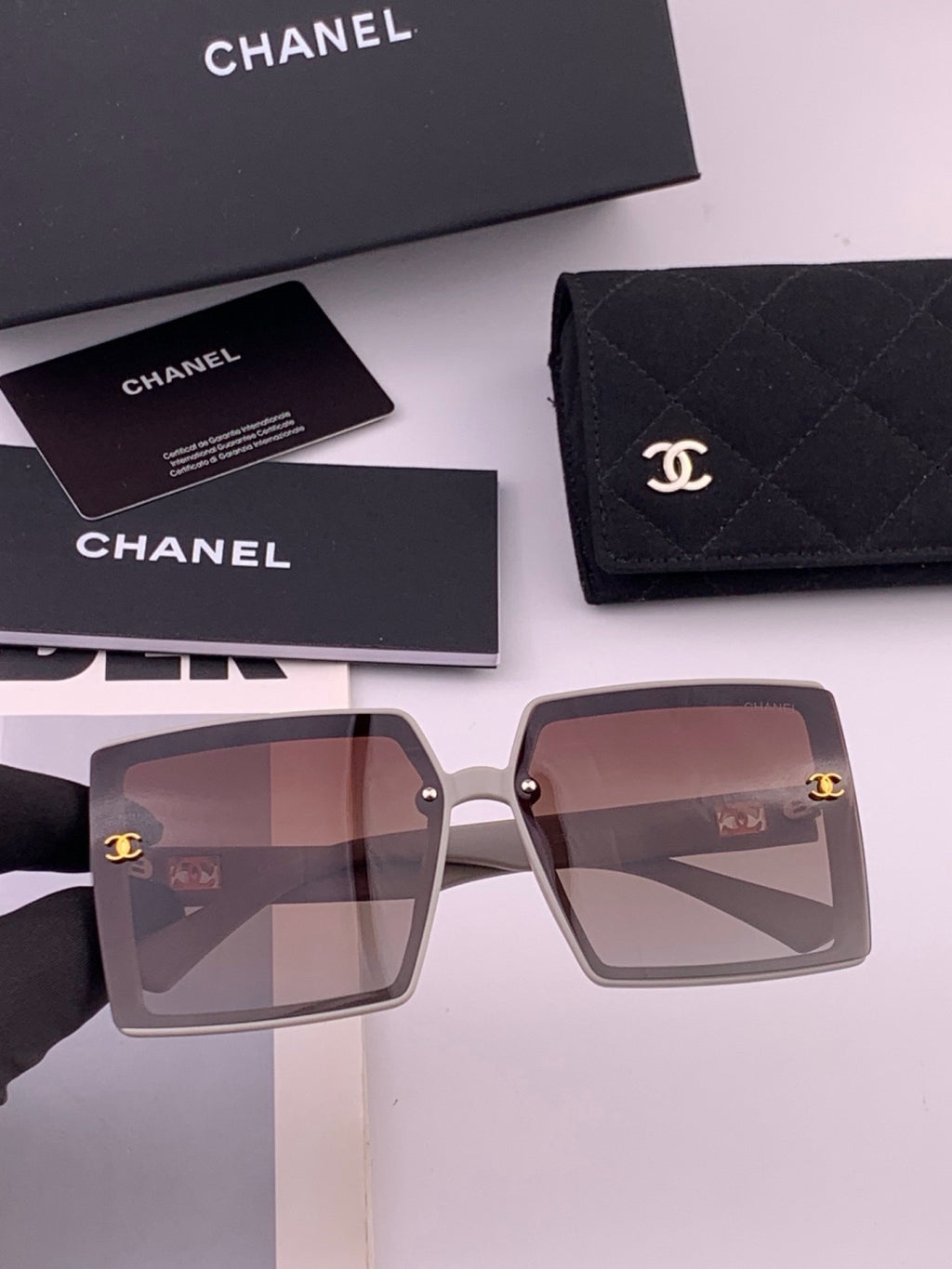 Chanel CH5250 Polarized Square Brown Lens Sunglasses for Women