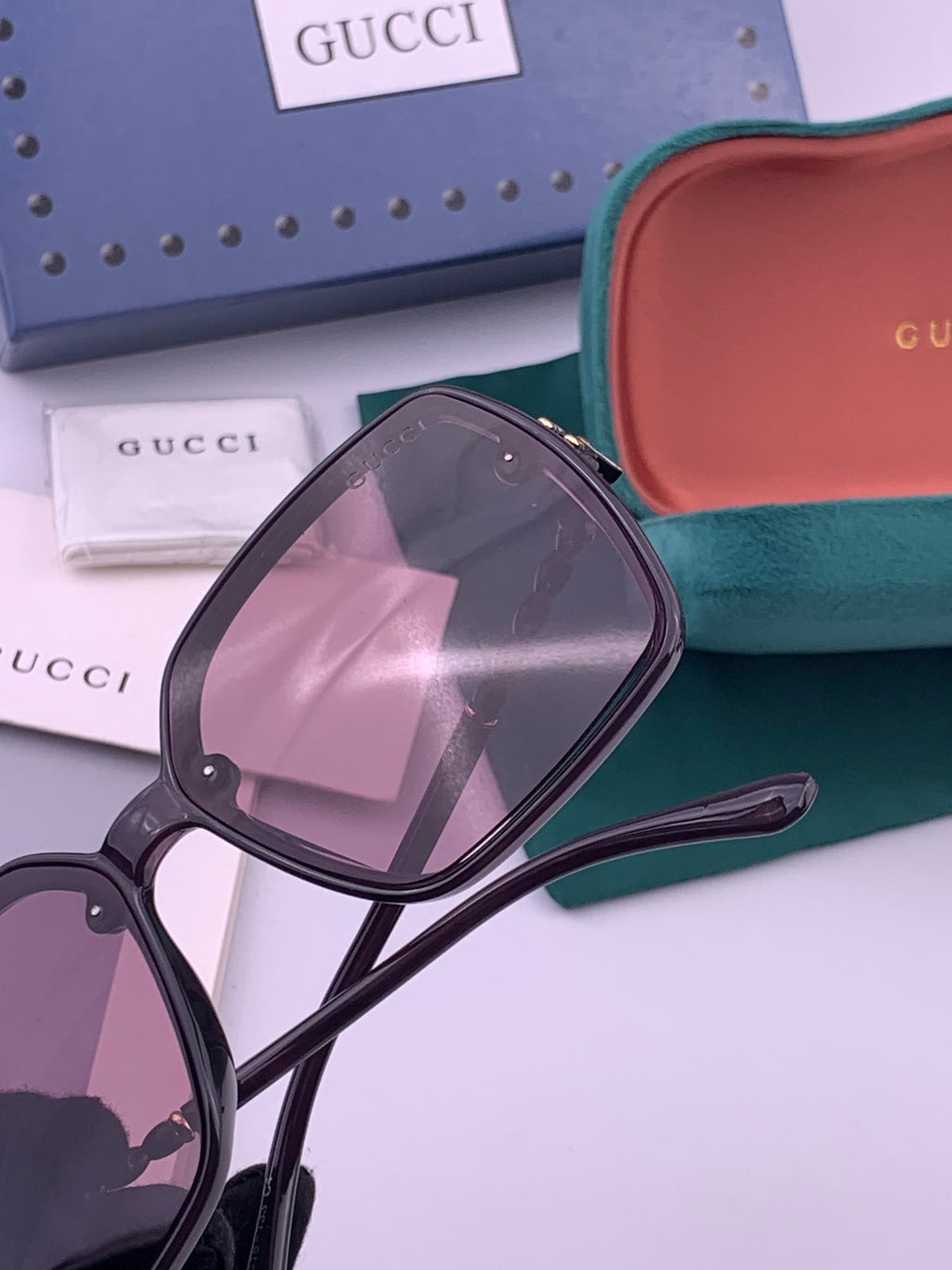 Gucci G0292 Polarized Round Brown Lens Sunglasses for Women - 486410 - detail image 5