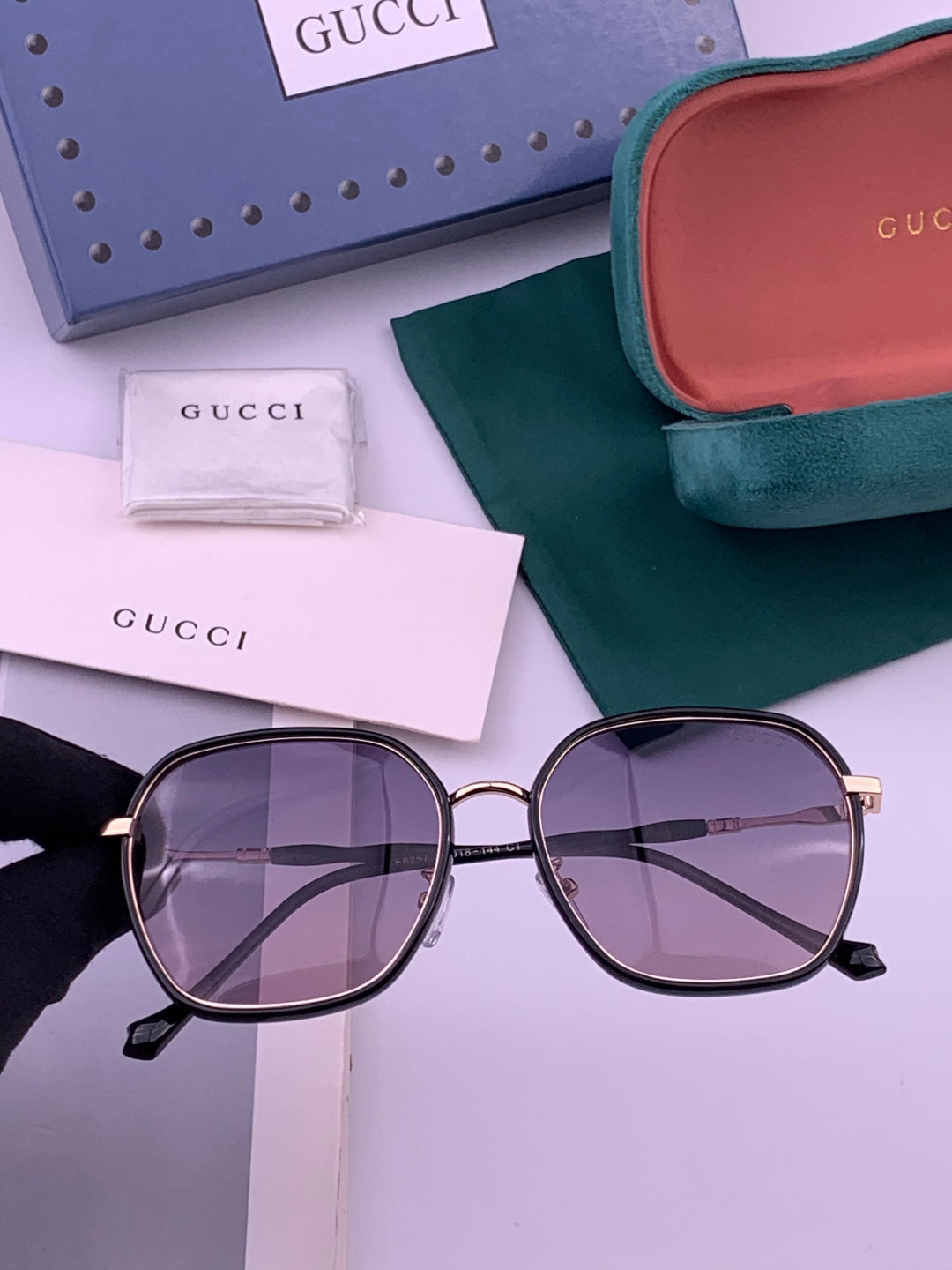 Gucci G7825 Polarized Square Brown Lens Sunglasses for Women - 493319