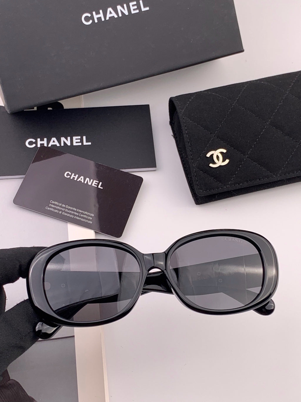 Chanel CH2788 Polarized Round Gold Lens Sunglasses for Men & Women