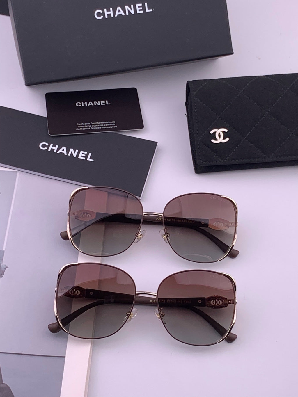 Chanel CH0915 Polarized Fashion Brown Lens Sunglasses for Men & Women - detail image 6