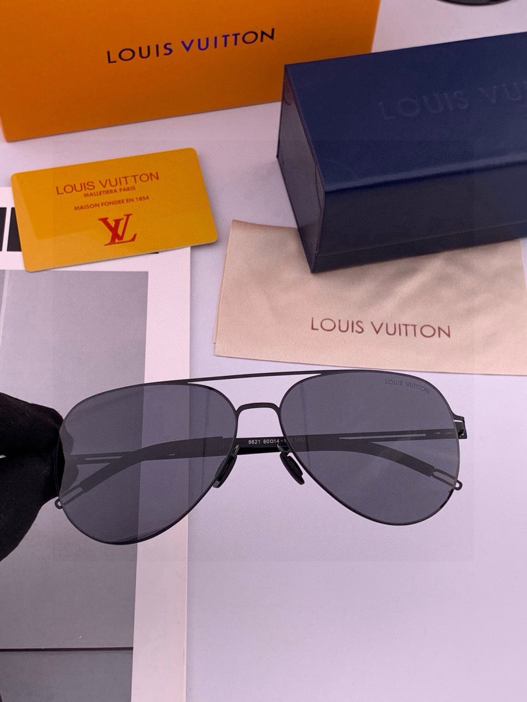 Louis Vuitton L1862 Fashion Red Lens Sunglasses for Men & Women