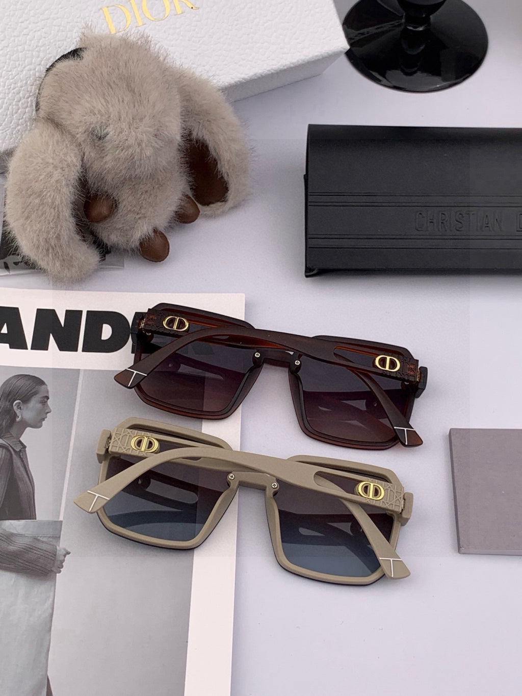 Dior CD3998 Polarized Fashion Red Lens Sunglasses for Men & Women - detail image 6