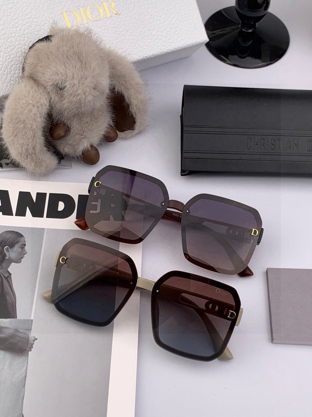 Dior CD3998 Polarized Fashion Red Lens Sunglasses for Men & Women - detail image 7