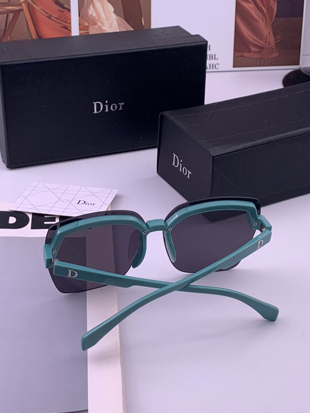 Dior D2130 Polarized Metal Fashion Gold Lens Sunglasses for Women - detail image 7