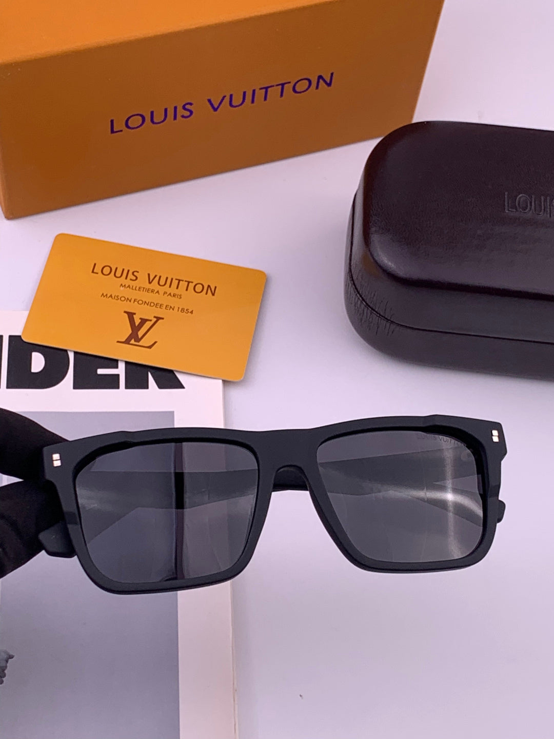 Louis Vuitton L8510 Square Brown Lens Sunglasses for Men & Women