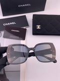 Chanel CH9813 Polarized Square Gold Lens Sunglasses for Women
