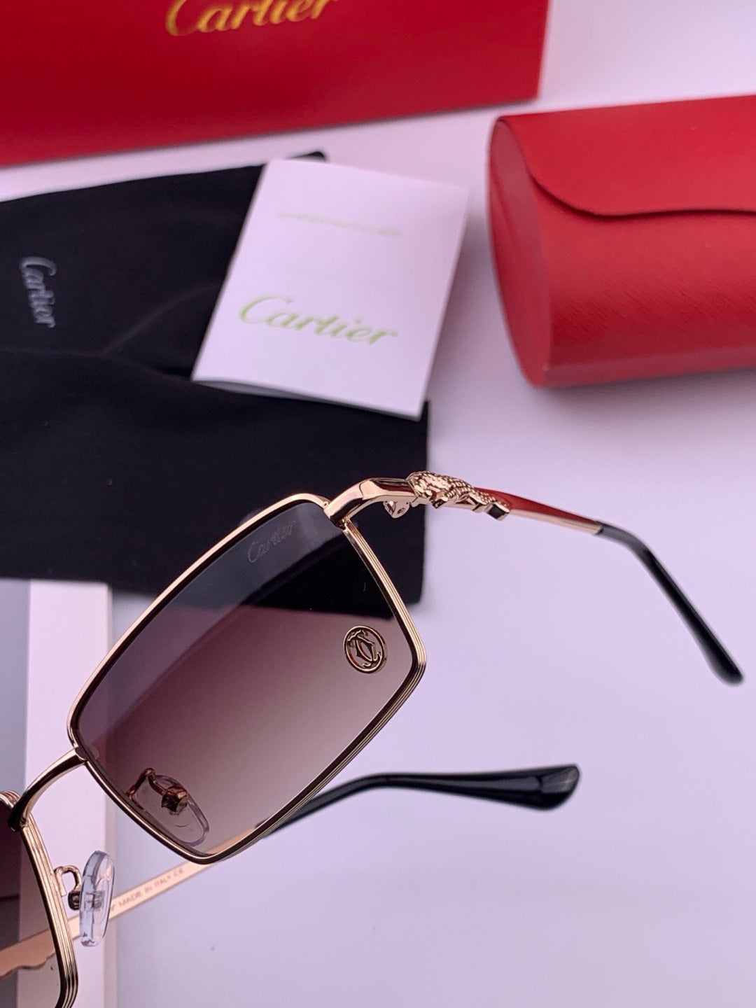 Cartier K51758 Fashion Black Lens Sunglasses for Men & Women - 487245 - detail image 3