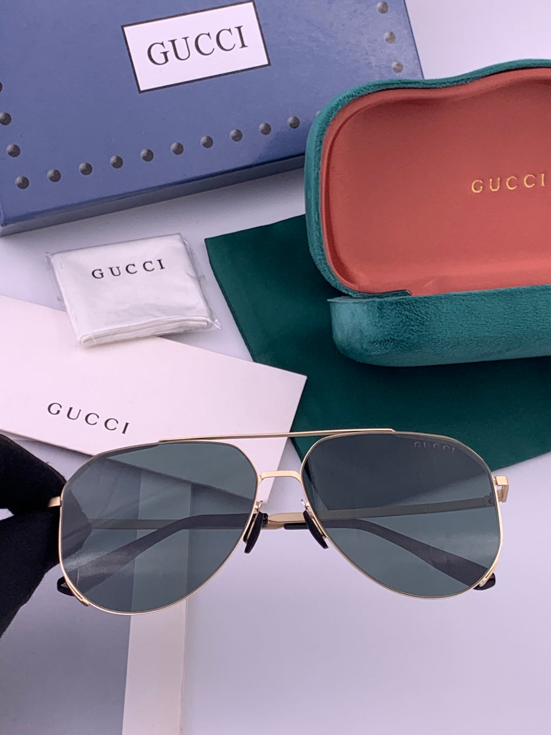 Gucci G7380 Fashion Gold Lens Sunglasses for Men & Women - 486463