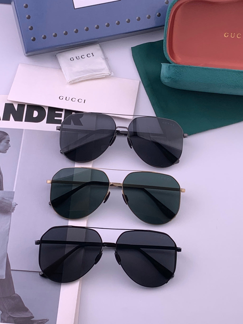 Gucci G7380 Fashion Gold Lens Sunglasses for Men & Women - detail image 7