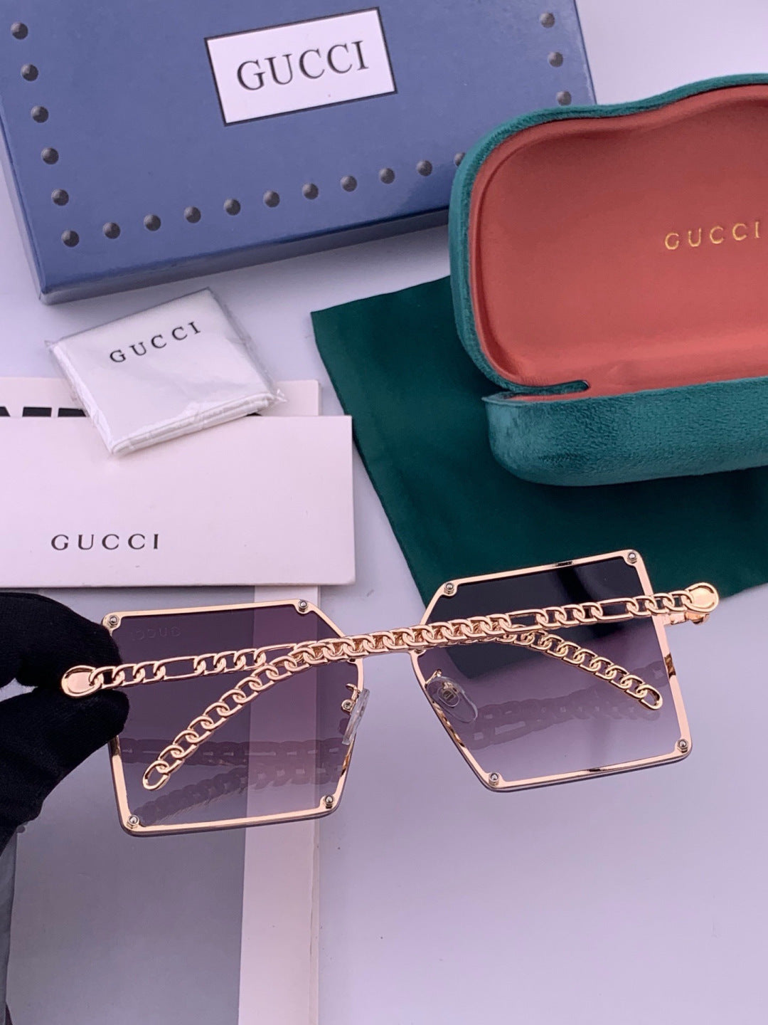 Chanel CH322 Lightweight Rimless Black Lens Sunglasses for Women - 486599 - detail image 6