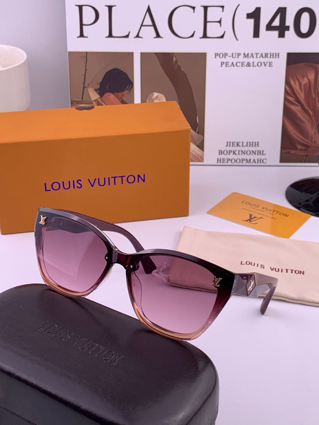 Louis Vuitton Fashion Gold Lens Sunglasses for Men & Women - 486186 - detail image 4