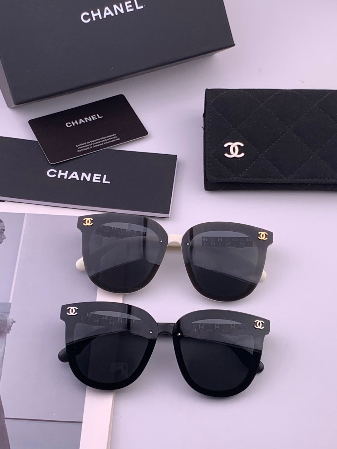 Chanel CH3620 Polarized Square Brown Lens Sunglasses for Men & Women - detail image 8