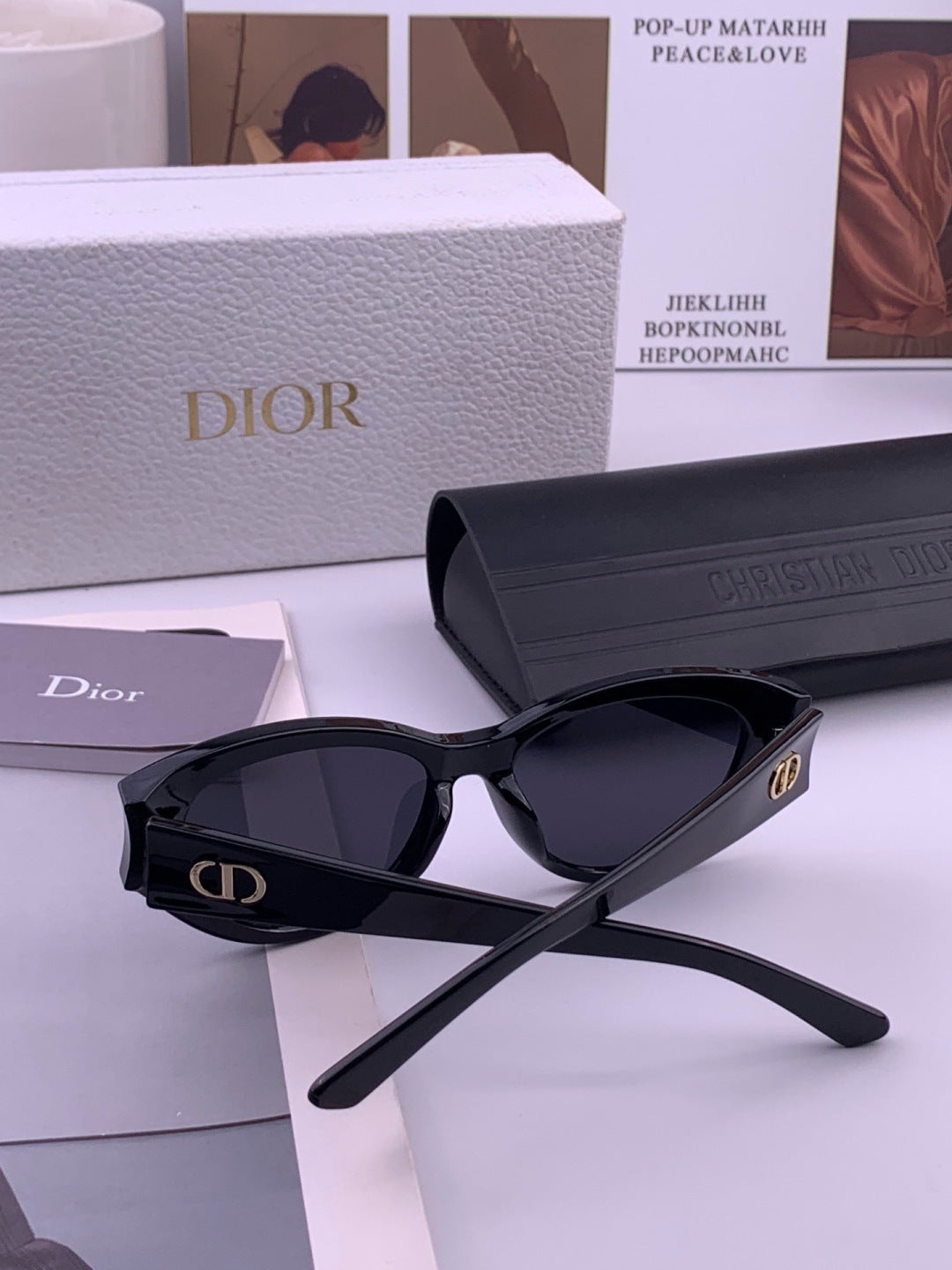 Dior D0293 Fashion Black Lens Sunglasses for Men & Women - detail image 4