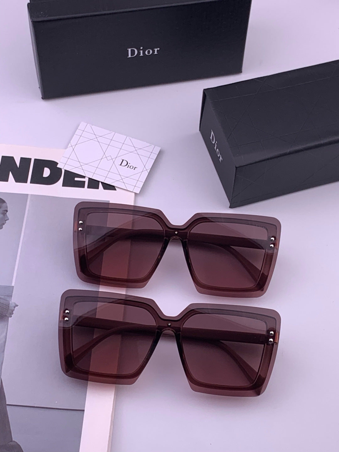 Dior D7996 Fashion Gold Lens Sunglasses for Men & Women - detail image 7