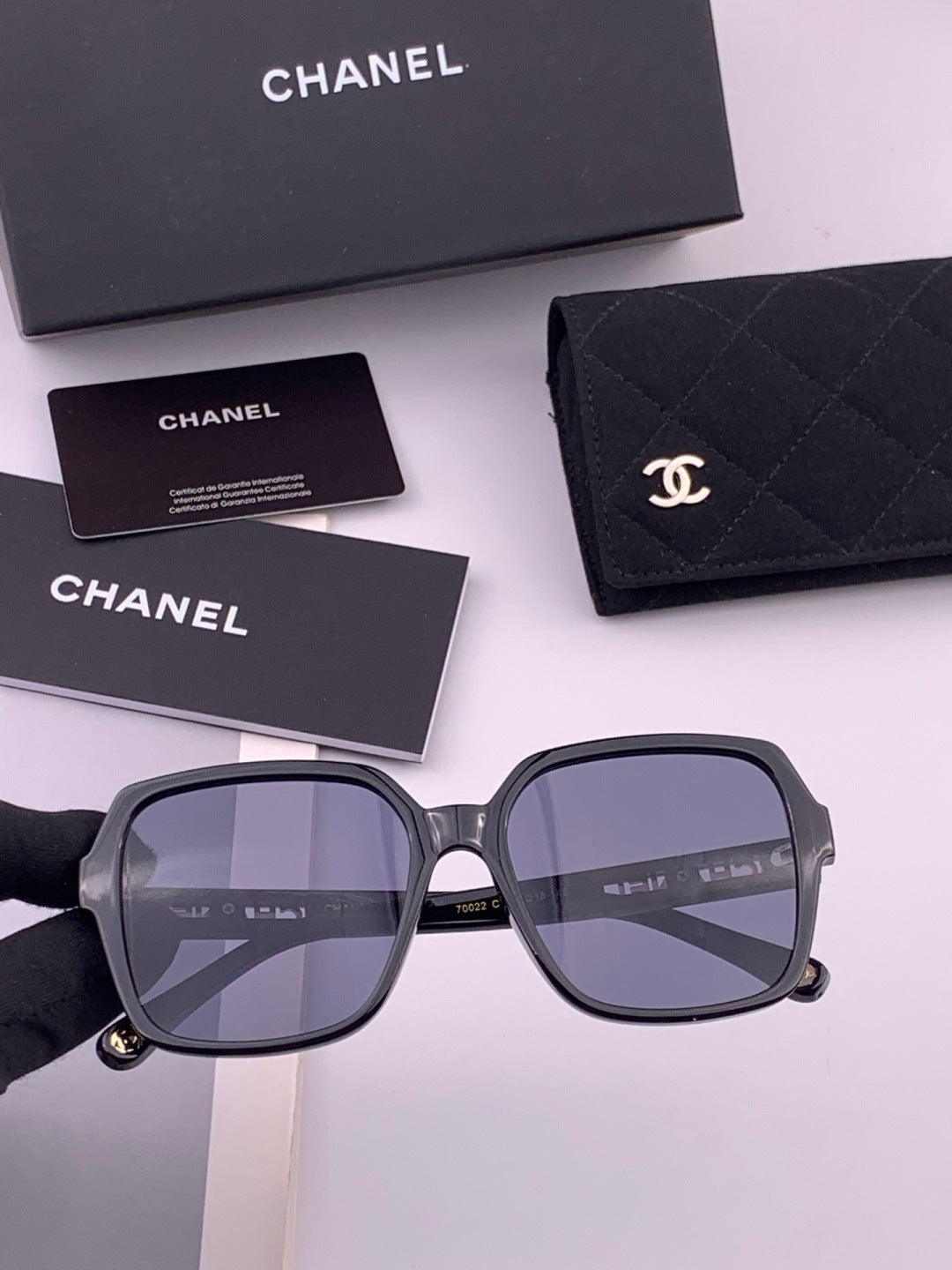 Chanel CH27002 Fashion Black Lens Sunglasses for Men & Women