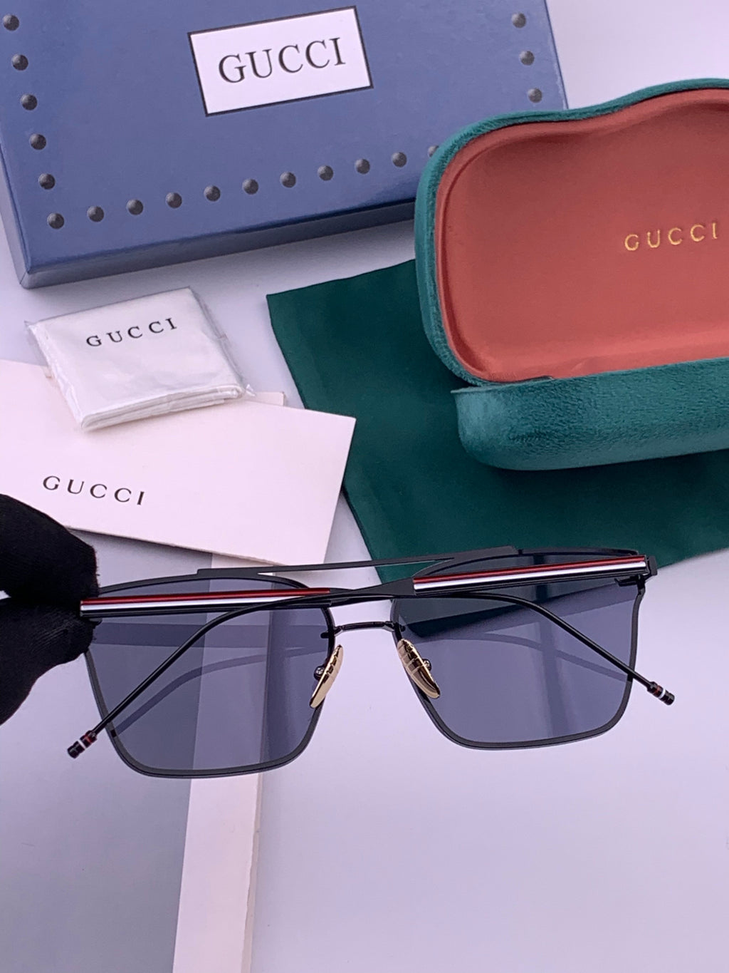 Gucci G152 Polarized Aviator Gold Lens Sunglasses for Men & Women - 486386 - detail image 5