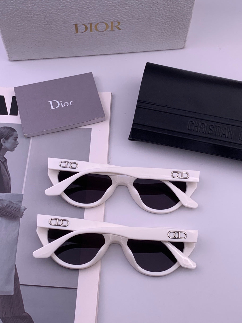 Dior D4109 Polarized Square Pink Lens Sunglasses for Men & Women - detail image 5