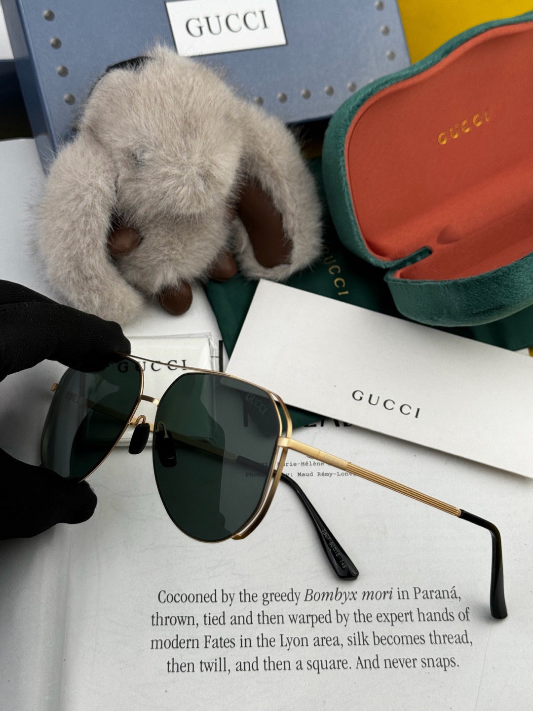 Gucci G7380 Fashion Pink Lens Sunglasses for Men & Women - detail image 5