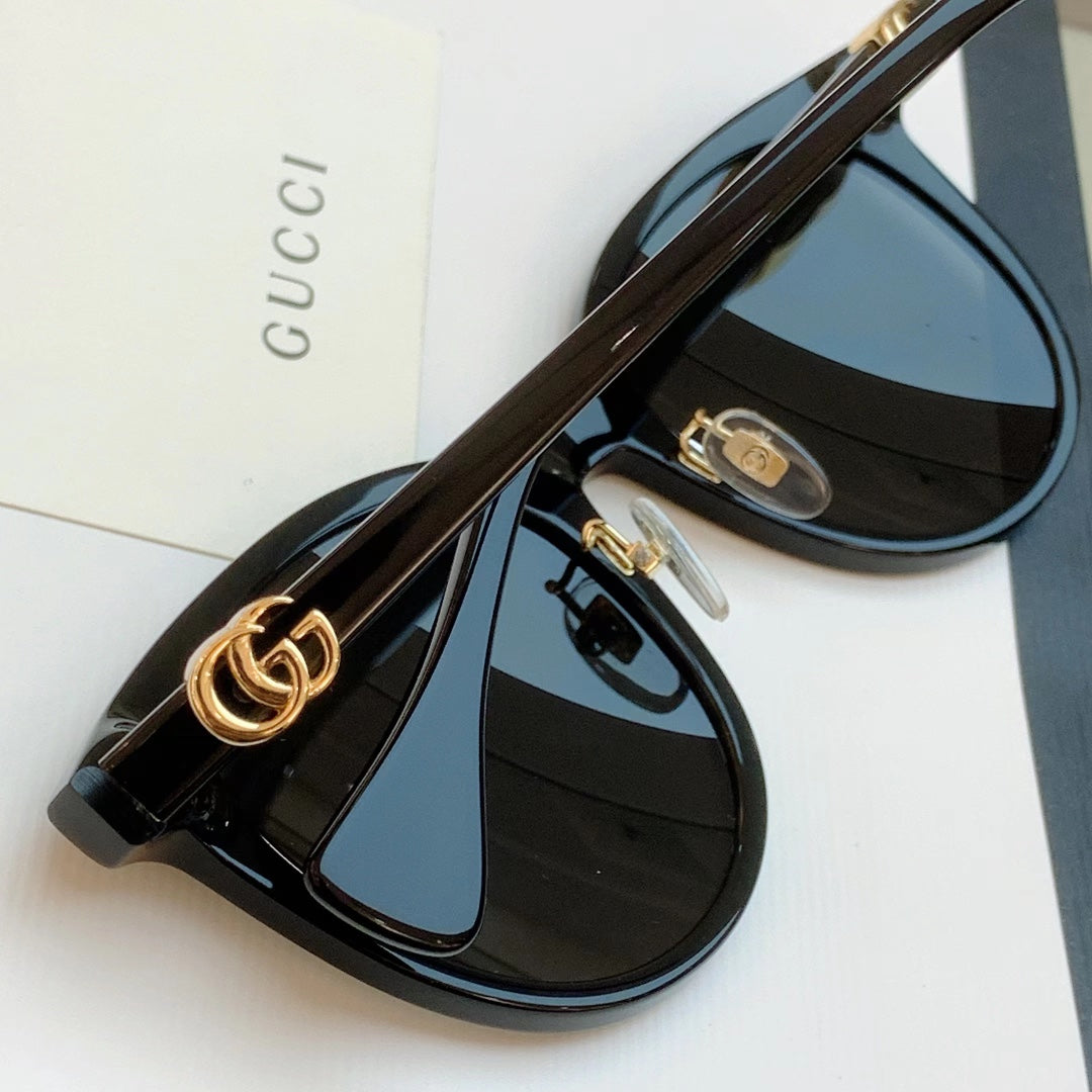 Gucci GG1073 Acetate Cat-Eye Black Lens Sunglasses for Men & Women - 431468 - detail image 7