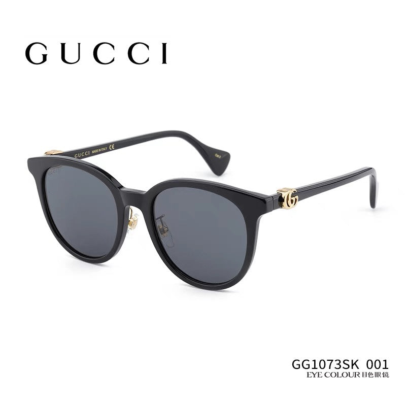 Gucci GG1073 Acetate Cat-Eye Gray Lens Sunglasses for Men & Women