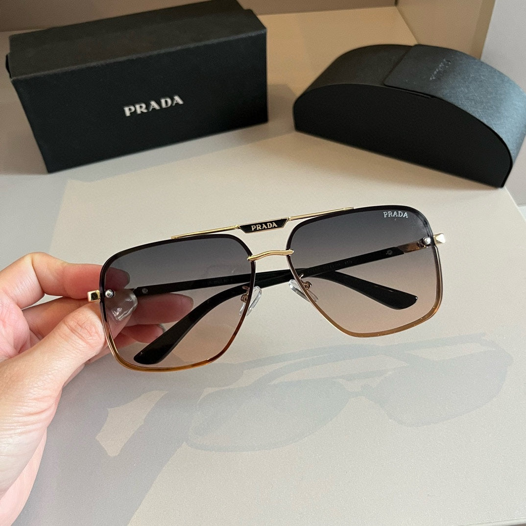 Prada Polarized Fashion Silver Lens Sunglasses for Men - 415691 - detail image 6