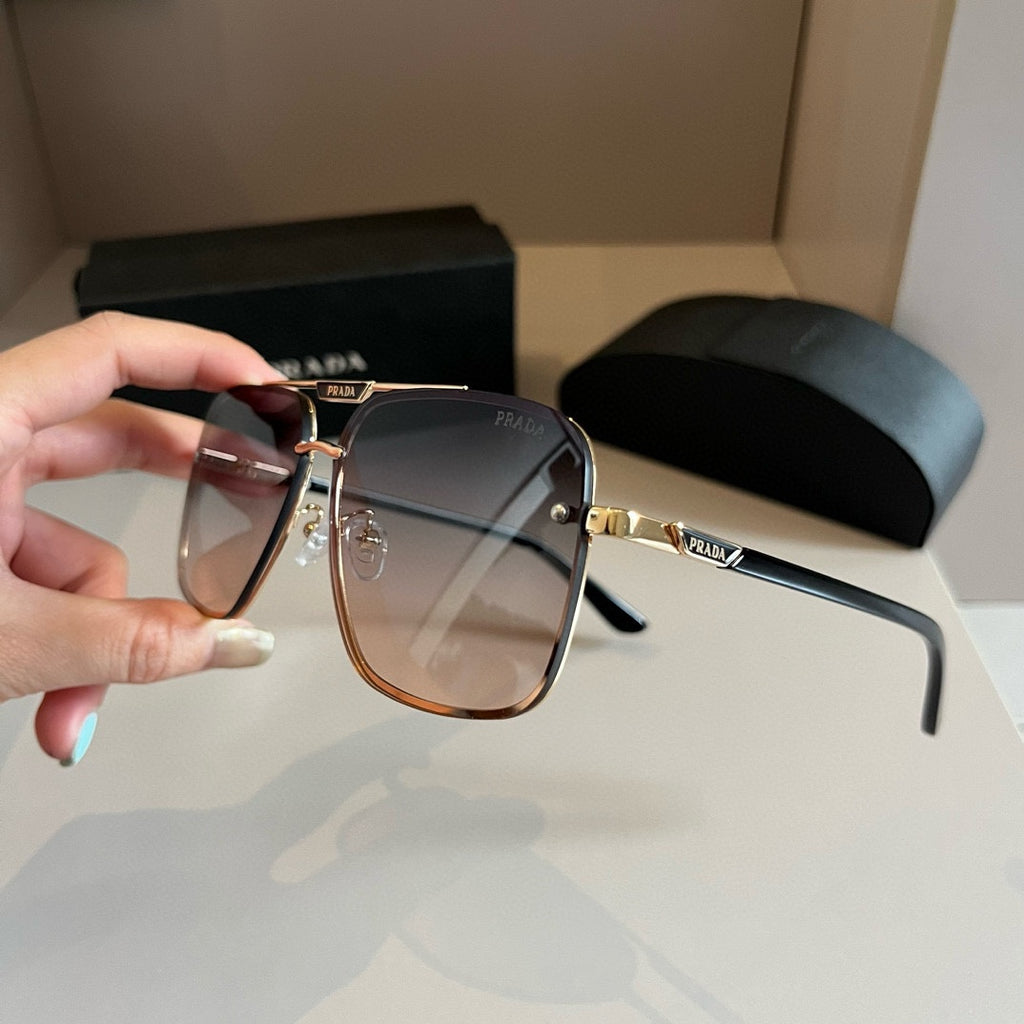 Prada Polarized Fashion Silver Lens Sunglasses for Men - 415691 - detail image 2