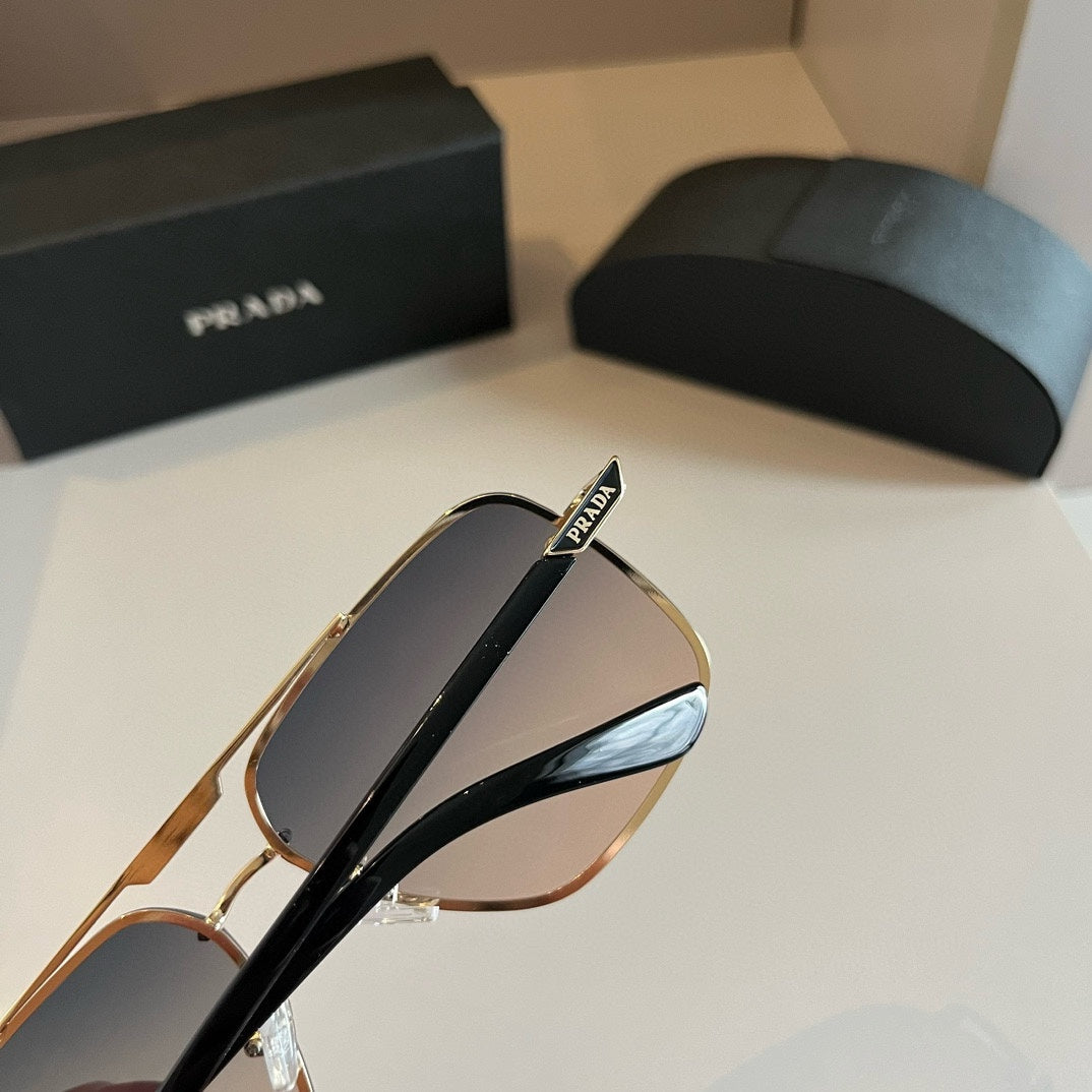 Prada Polarized Fashion Silver Lens Sunglasses for Men - 415691 - detail image 5
