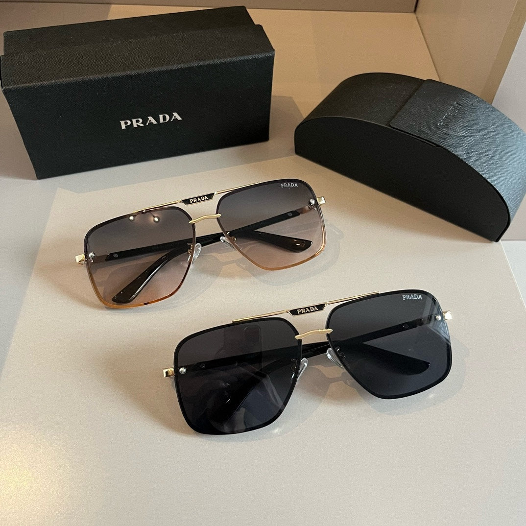Prada Polarized Fashion Silver Lens Sunglasses for Men - 415691 - detail image 9