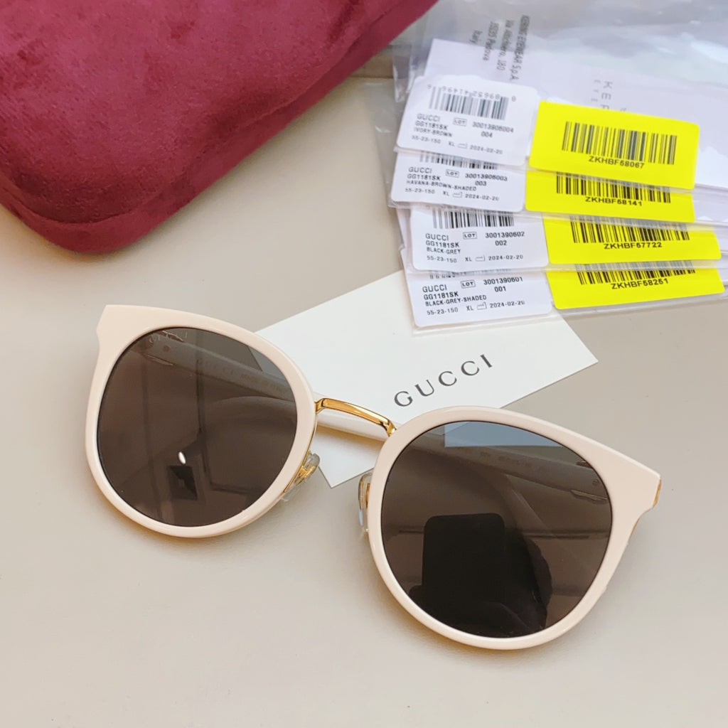 Gucci GG1181SK Fashion Black Lens Sunglasses for Men & Women - detail image 4