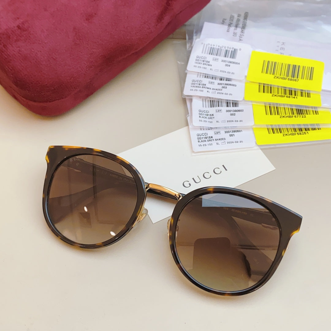 Gucci GG1181SK Fashion Black Lens Sunglasses for Men & Women - detail image 2