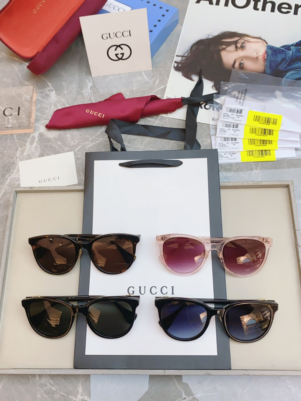 Gucci GG1180SK Fashion Blue Lens Sunglasses for Men & Women - detail image 9