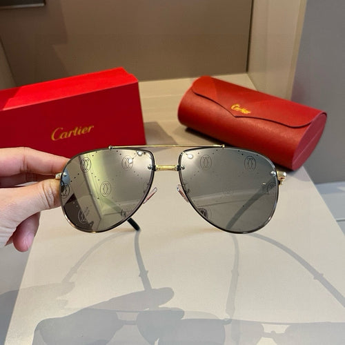 Cartier Aviator Gold Lens Sunglasses for Men - 935057 - detail image 2